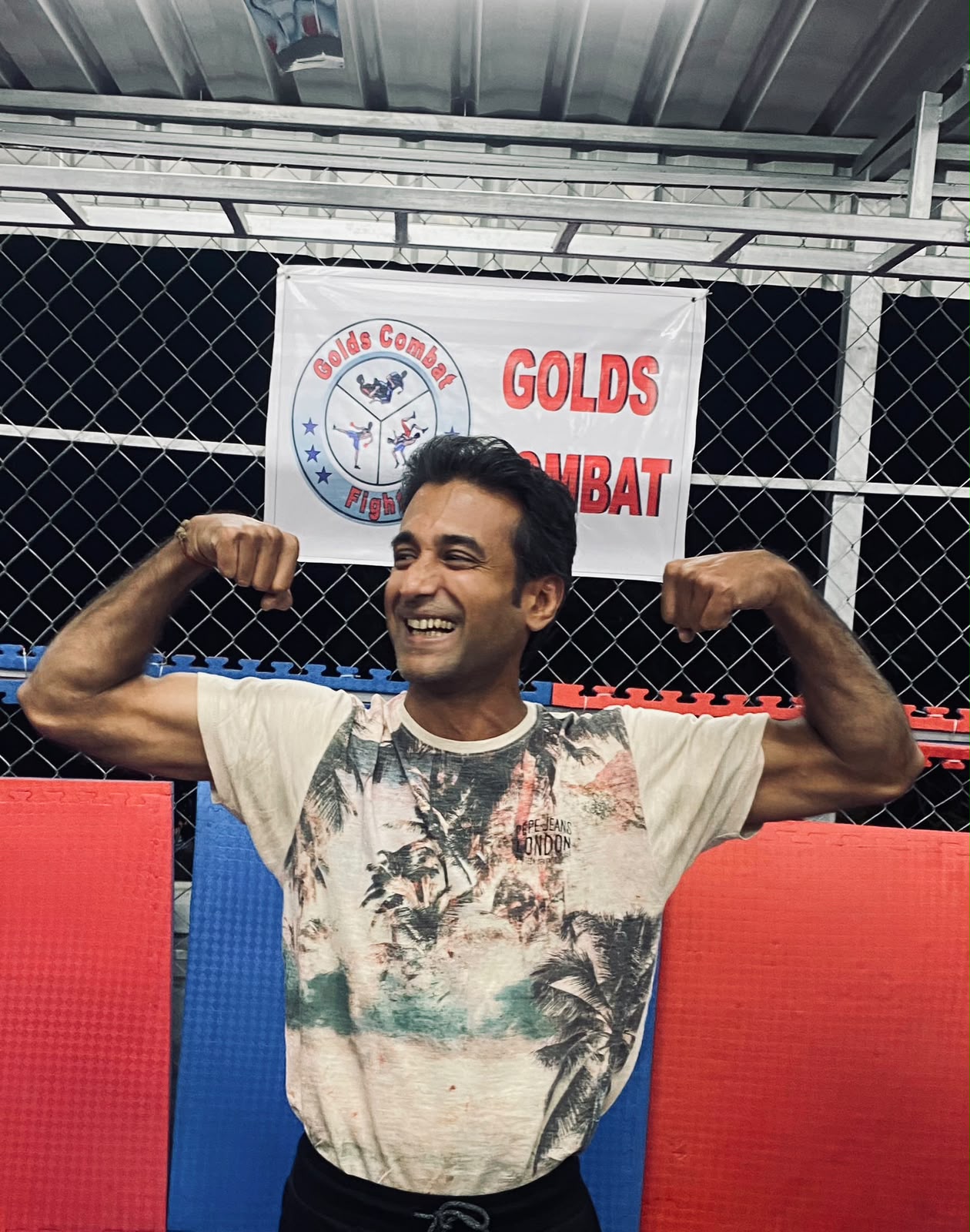 Coach Vibek Purakayastha at Golds Combat Fight