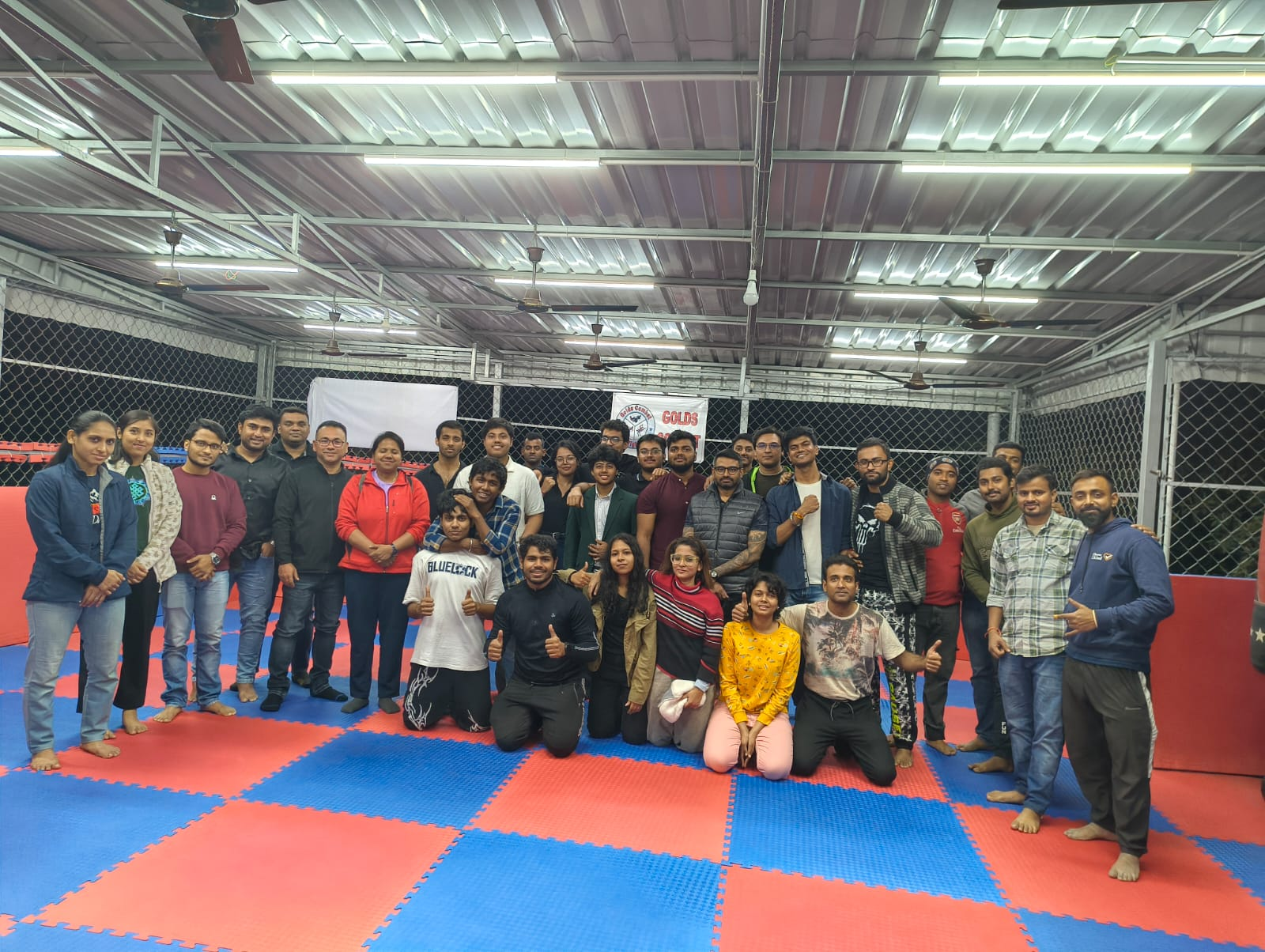 Full Golds Combat Fight team and community group photo