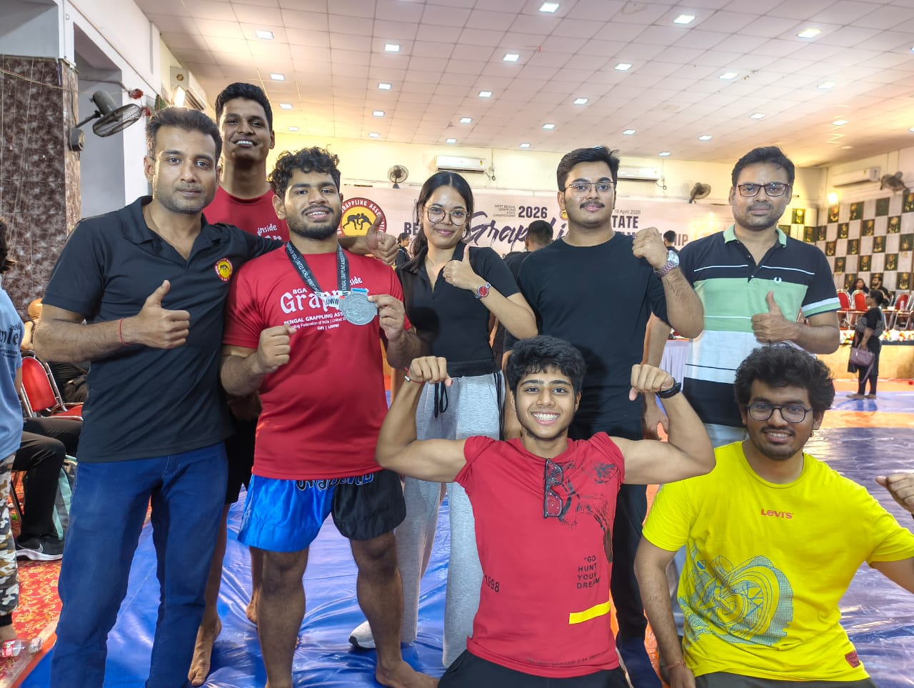 Fighter with medal at Bengal Grappling State Championship 2026